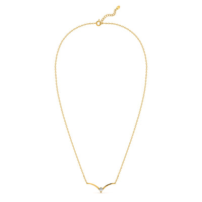 Vivid Glow 9KT Gold Lab Grown Diamond Gold Necklace