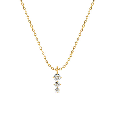Diamond Trio Lab Grown Diamond Customizable Pendant