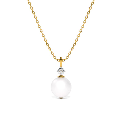 Glow Pearl Lab Grown Diamond Customizable Pendant
