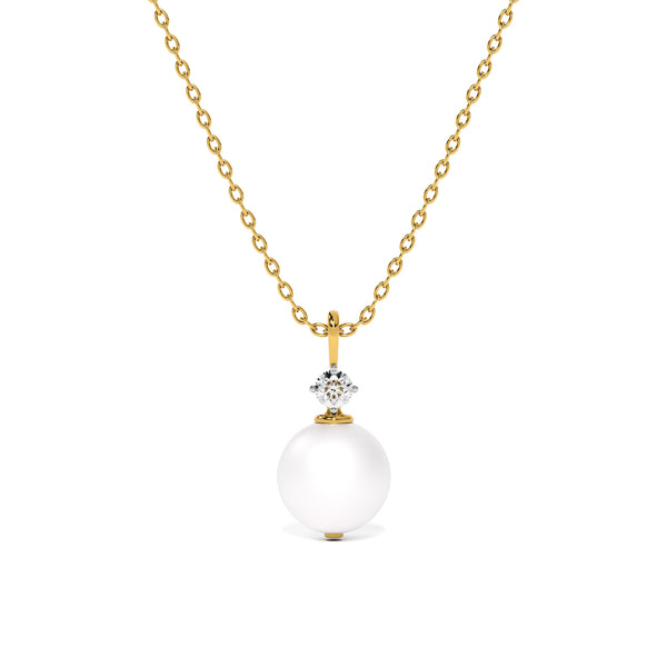 Glow Pearl Lab Grown Diamond Customizable Pendant