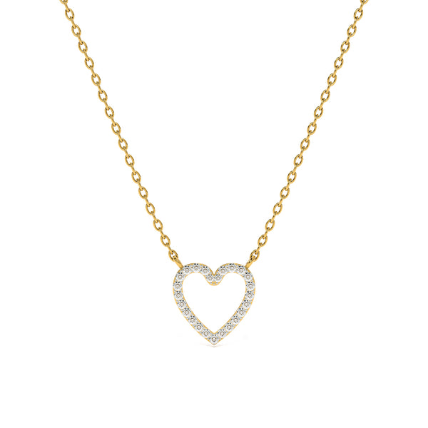 Pure Heart Lab Grown Diamond Customizable Pendant