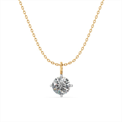 Pure Elegance 9KT Gold Lab Grown Diamond Pendant