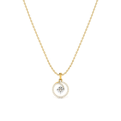 Eternal Circle Lab Grown Diamond Customizable Pendant