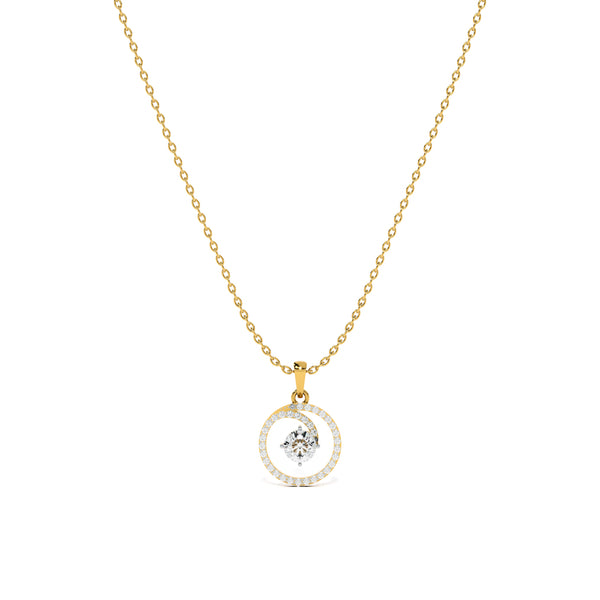 Eternal Circle Lab Grown Diamond Customizable Pendant