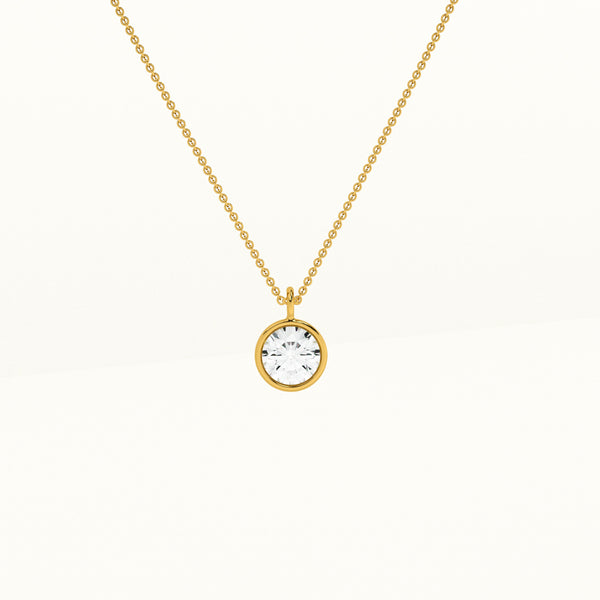 Solo Diamond 14k Gold Pendant without Chain