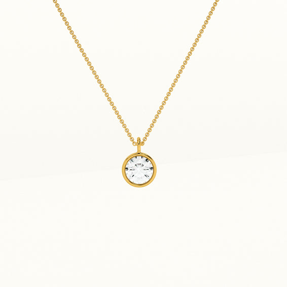 Solo Diamond 14k Gold Pendant without Chain