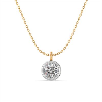 Solo 9KT Gold Lab Grown Diamond Pendant