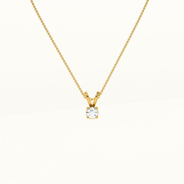 Pristine Spark 14k Gold and Diamond Pendant without Chain