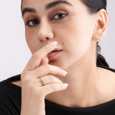 Timeless Duo 9KT Gold Lab Grown Diamond Ring