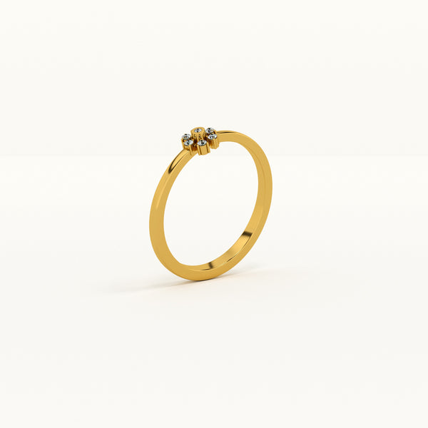 Daisy Charm Lab-Grown Diamond Customizable Ring