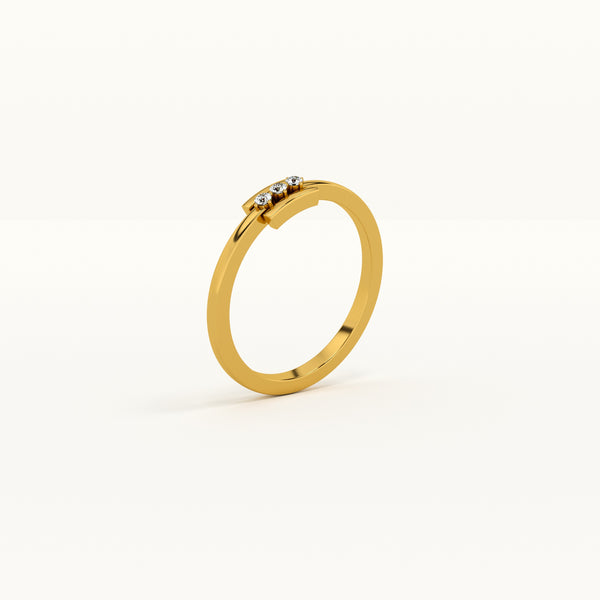 Luminous Band Lab-Grown Diamond + Gold Vermeil Ring