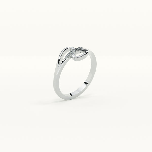 Twilight Loop Lab-Grown Diamond + 925 Sterling Silver Ring