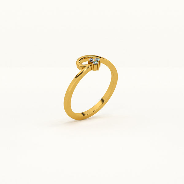 Golden Love Lab-Grown Diamond + Gold Vermeil Ring