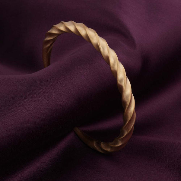 Twisted Gold Cuff Bracelet