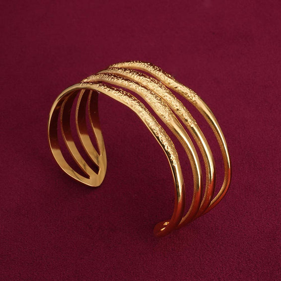 Golden Waves Cuff Bracelet