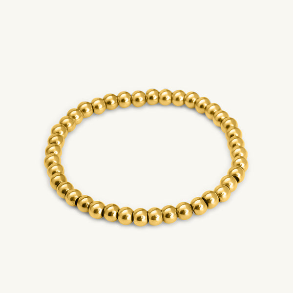 Golden Glow Bead Bracelet