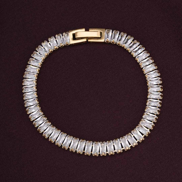 Luxury Queen Baguette Gold Bracelet