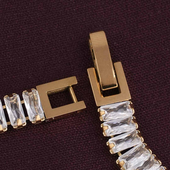 Luxury Queen Baguette Gold Bracelet