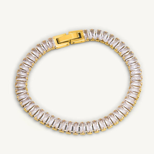 Luxury Queen Baguette Gold Bracelet