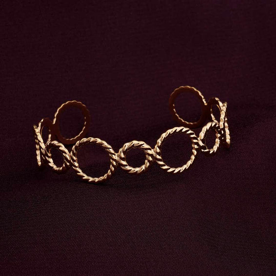 Hand-Hugging Gold Bracelet