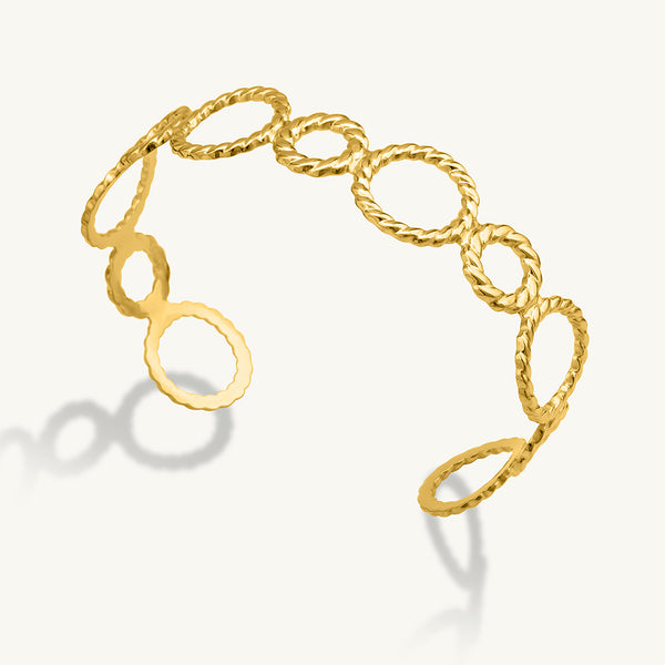 Hand-Hugging Gold Bracelet