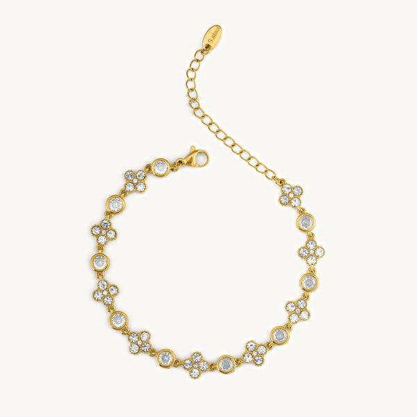 Delicate Crystal Gold Bracelet