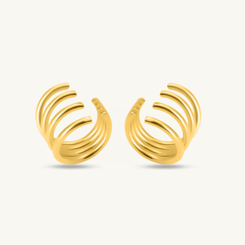 Stacked Style Cuff Earrings