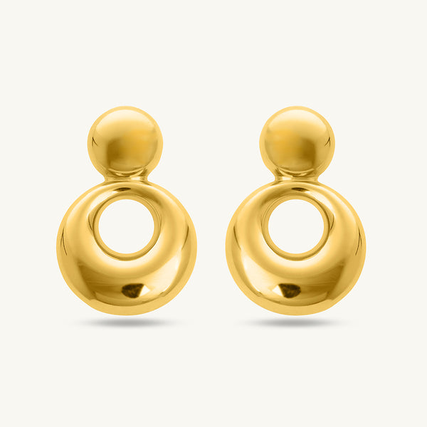 Golden Circle Delights Drop Earrings