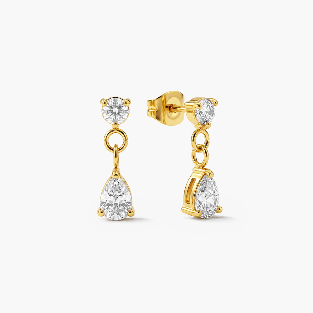 Golden Dewdrops Drop Earrings