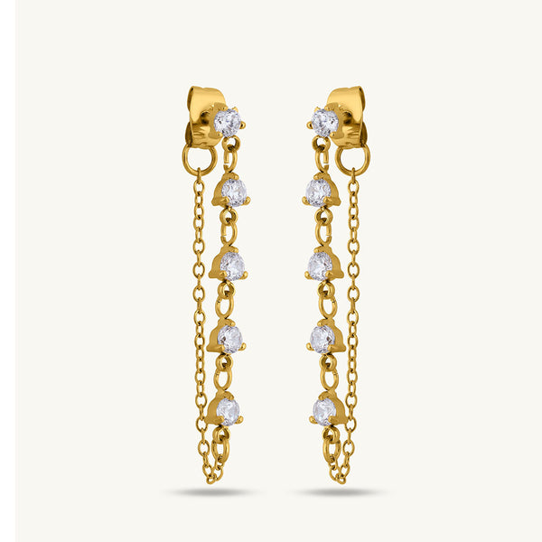 Twinkling Teardrops Drop Earrings