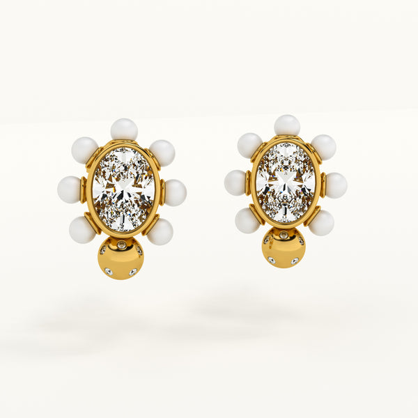 Dazzling Drizzle Stud Earrings