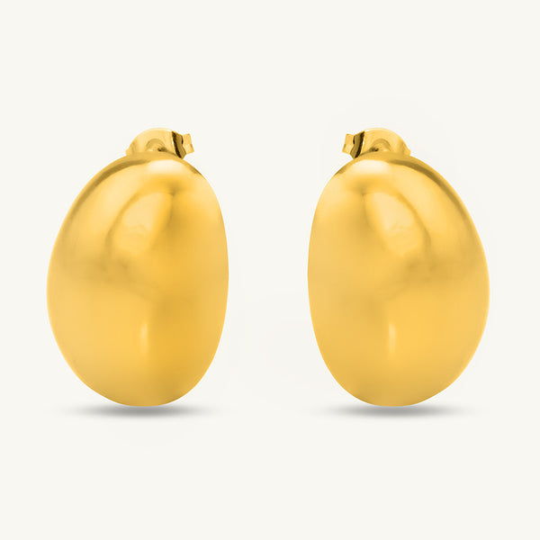 Gold Chunky Stud Earrings