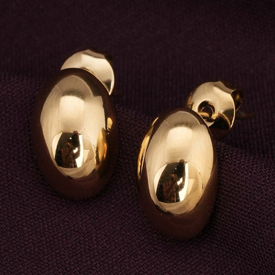 Gold Stud Earrings Set