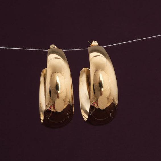 Statement Gold Hoop Earrings