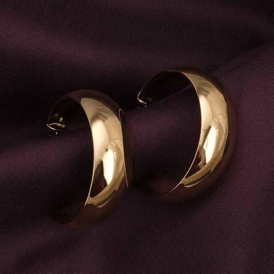 Statement Gold Hoop Earrings