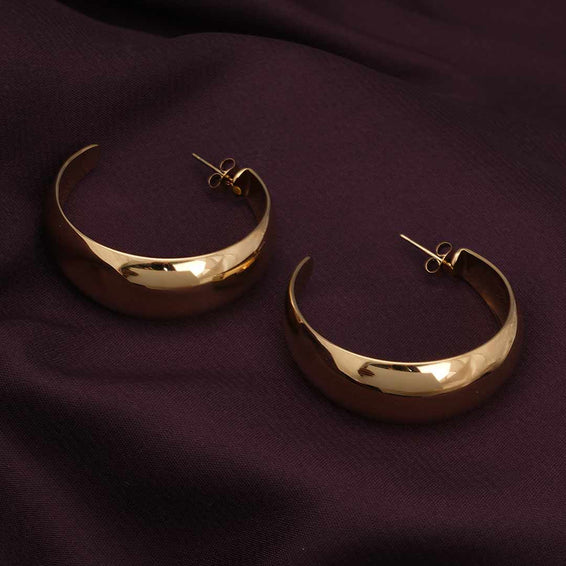 Statement Gold Hoop Earrings