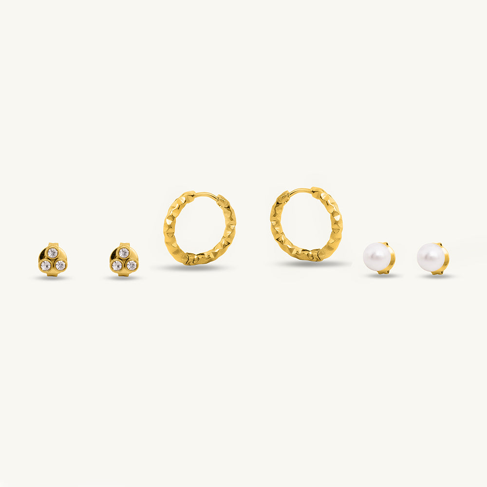 Ear Candy Pearl Earring Set