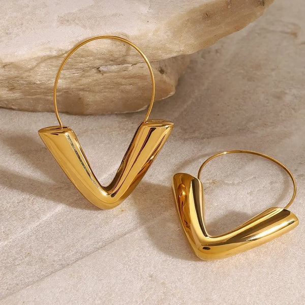 Arcadia Arrowhead Hoop Earrings