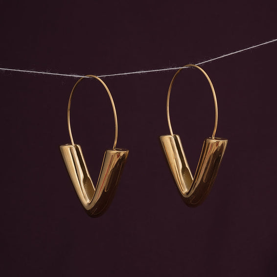 Arcadia Arrowhead Hoop Earrings