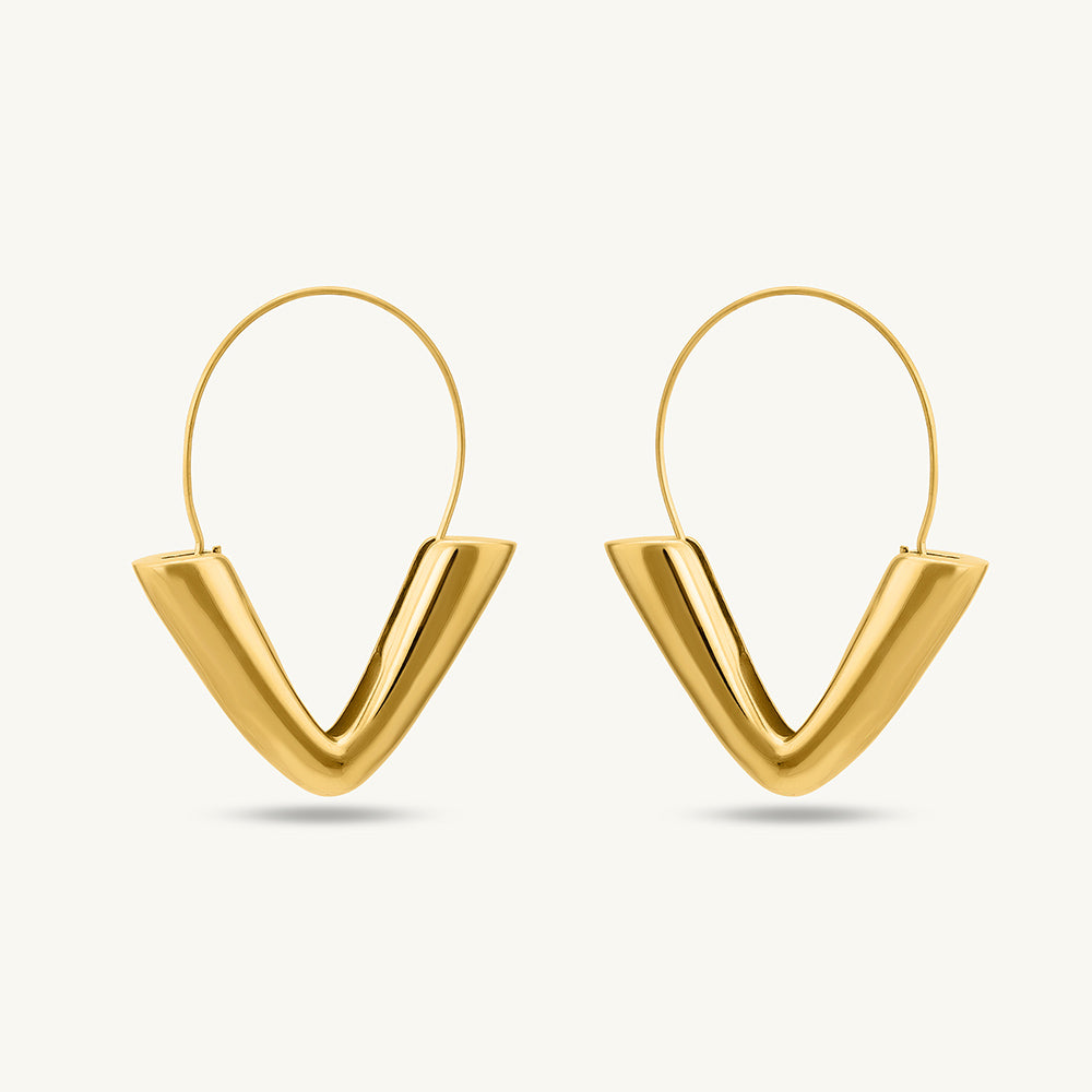 Arcadia Arrowhead Hoop Earrings