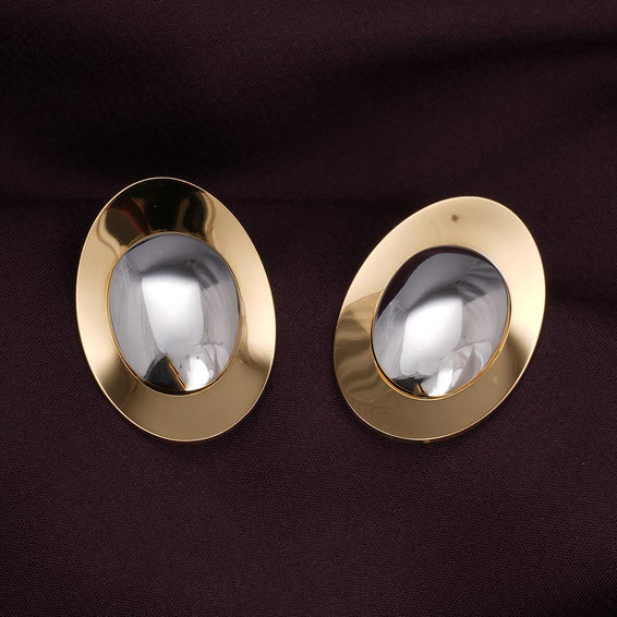 Round Duo Stud Earring