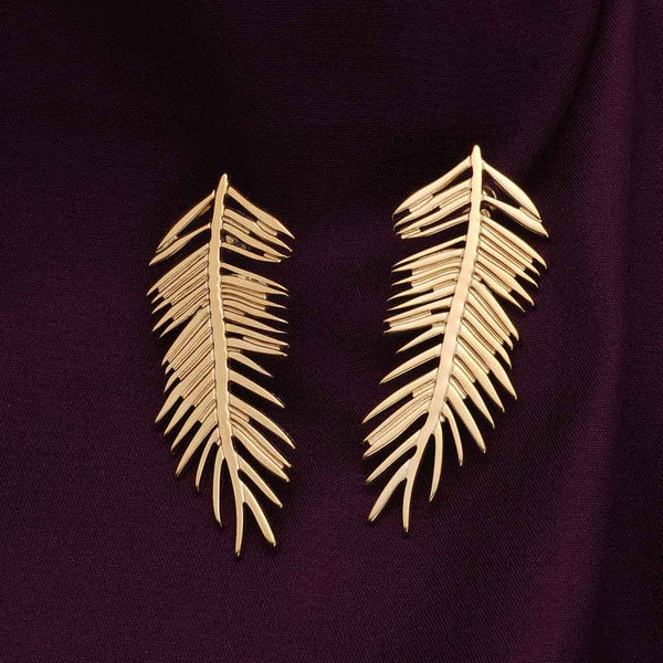 Palm Casting Drop Earrings