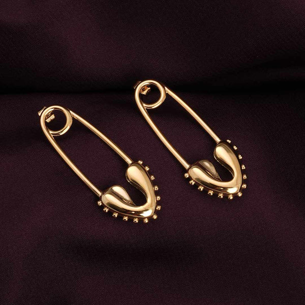 Minimalist Safety Pin Hoop Earrings