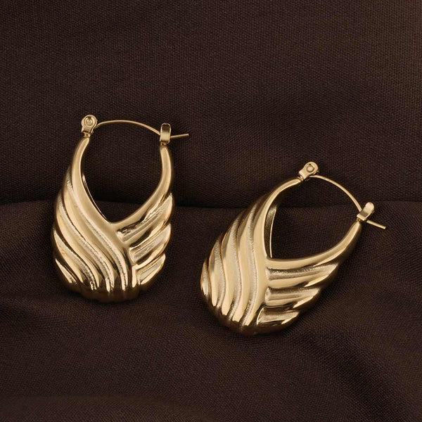 Boho Swirl Hoop Earring