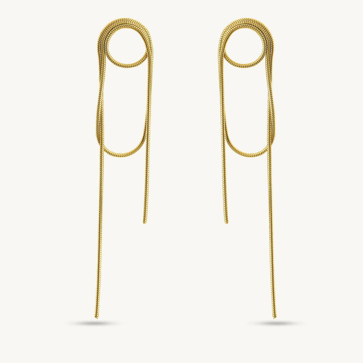 Golden Chain Dangle Earrings