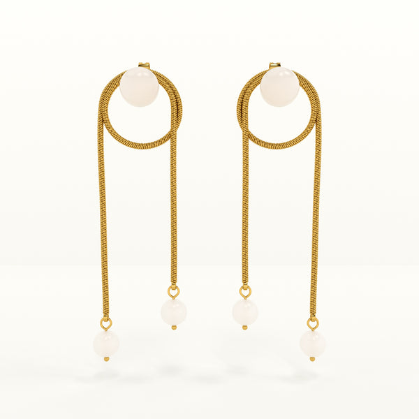 High Fashion Pearl Drop Earrings