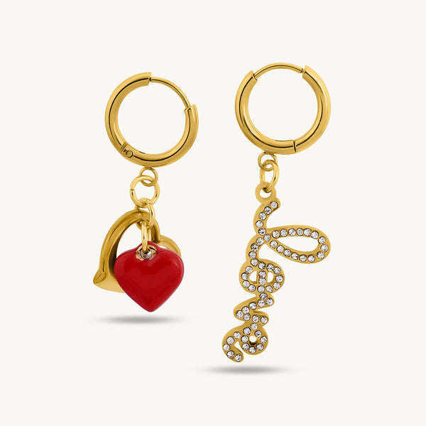 Love Dose Mismatch Drop Earrings