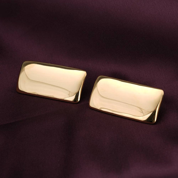 Vintage Gold Bar Stud Earrings