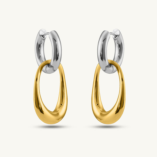 Interlocking Hoop Earrings