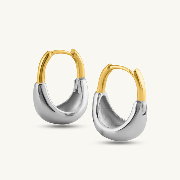 Silver & Gold Dainty Hoops